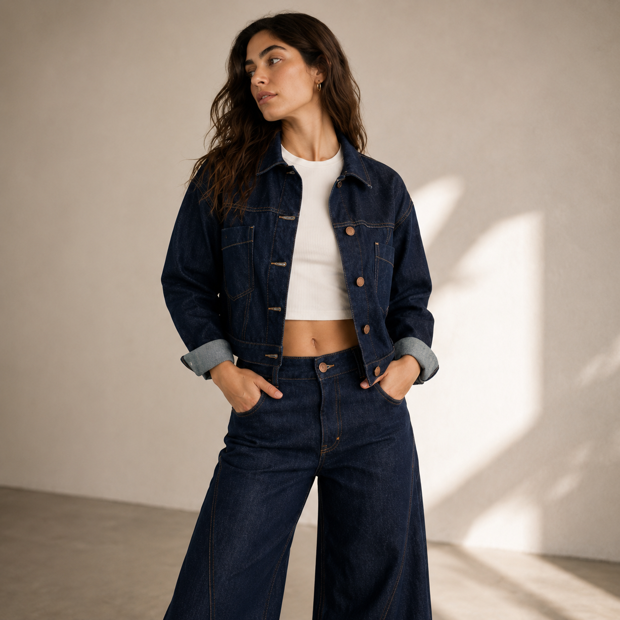 Chaqueta Raw Denim Bordado DANK