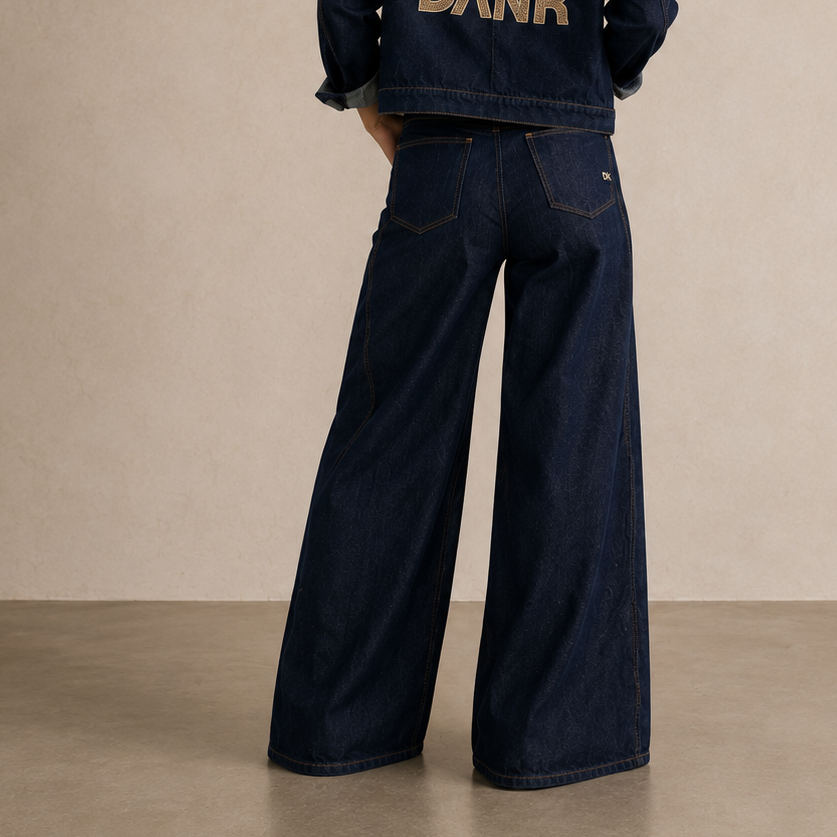 Jean Wide Leg botanico