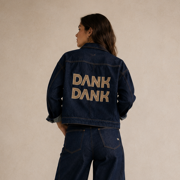 Chaqueta Raw Denim Bordado DANK