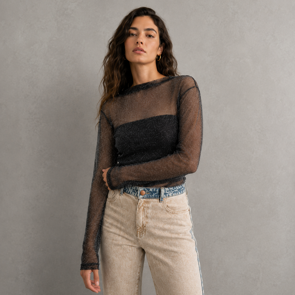 Blusa Lurex Botanico