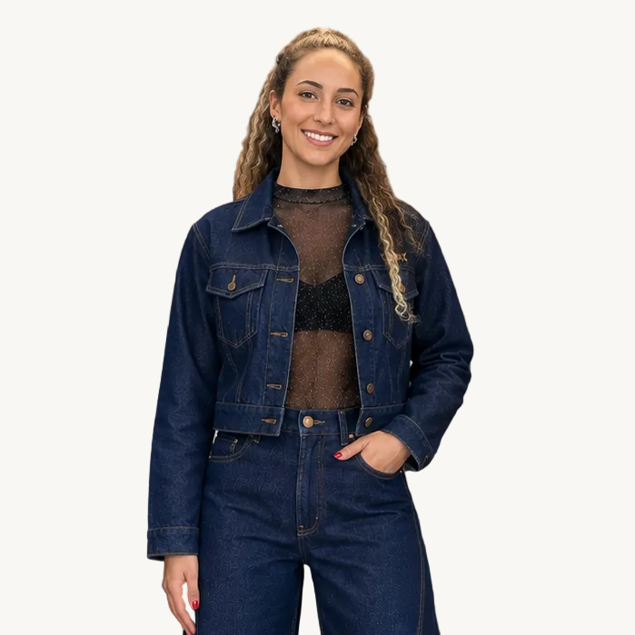Chaqueta Raw Denim Bordado DANK