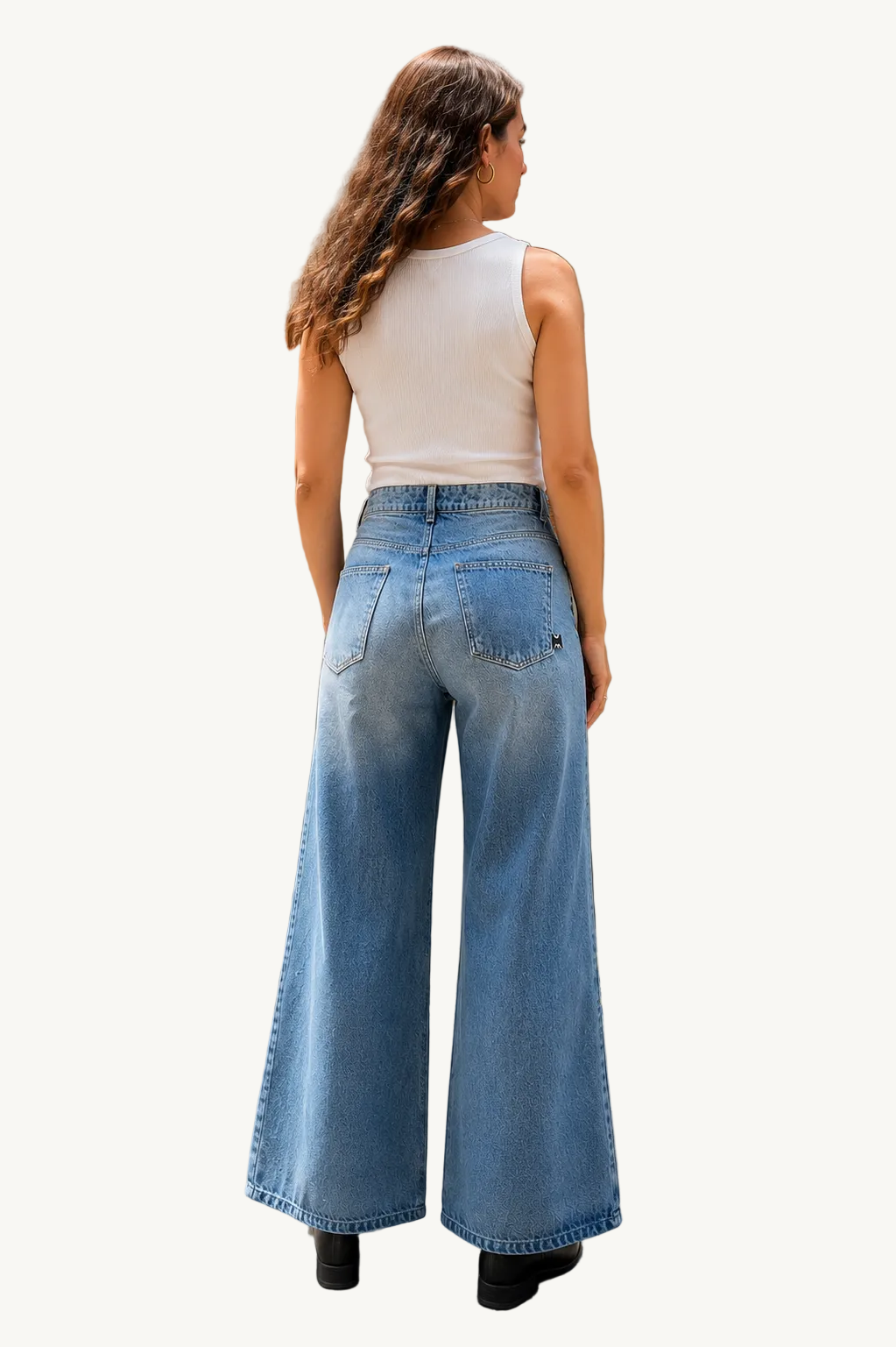 Wide Leg Jean denim brillos DANK