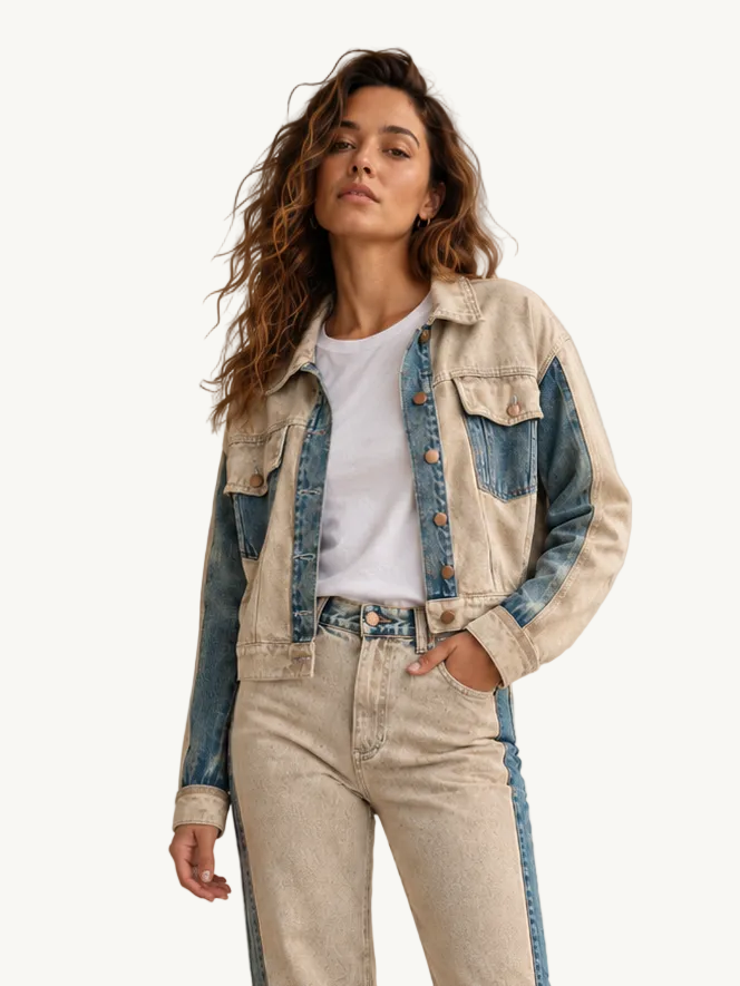 Chaqueta Denim Bicolor Dank