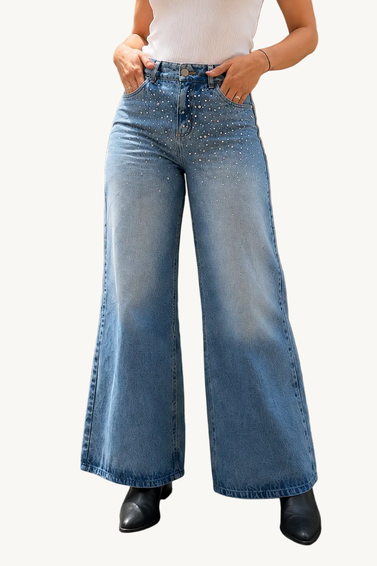 Wide Leg Jean denim brillos DANK