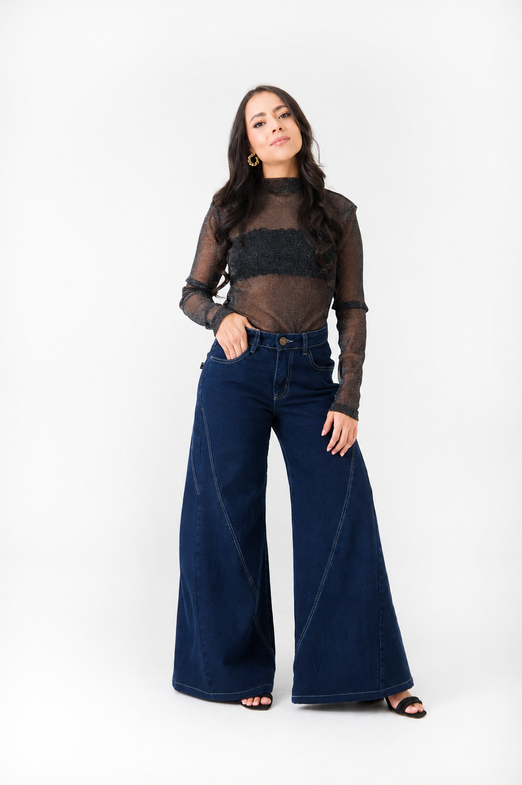 Jean Wide Leg botanico