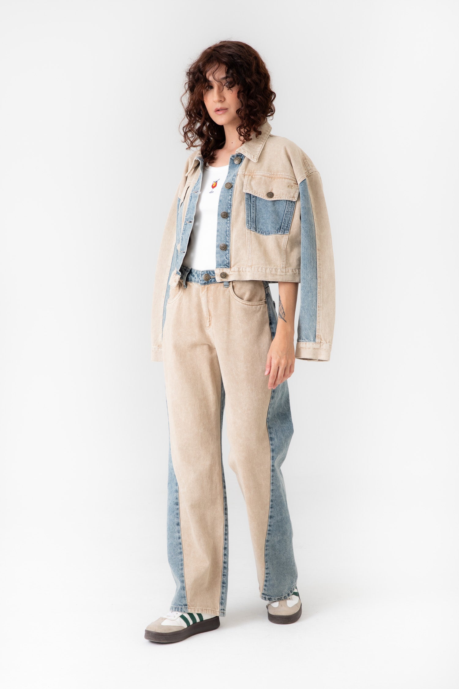 Chaqueta Denim Bicolor Dank