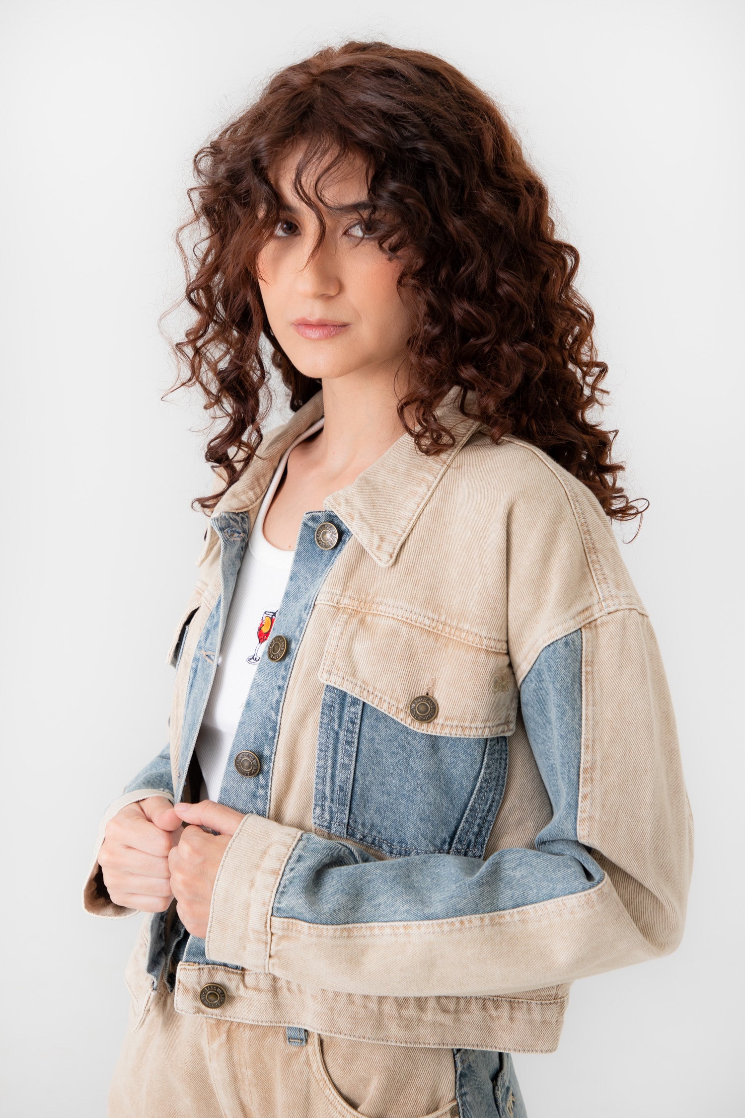 Chaqueta Denim Bicolor Dank