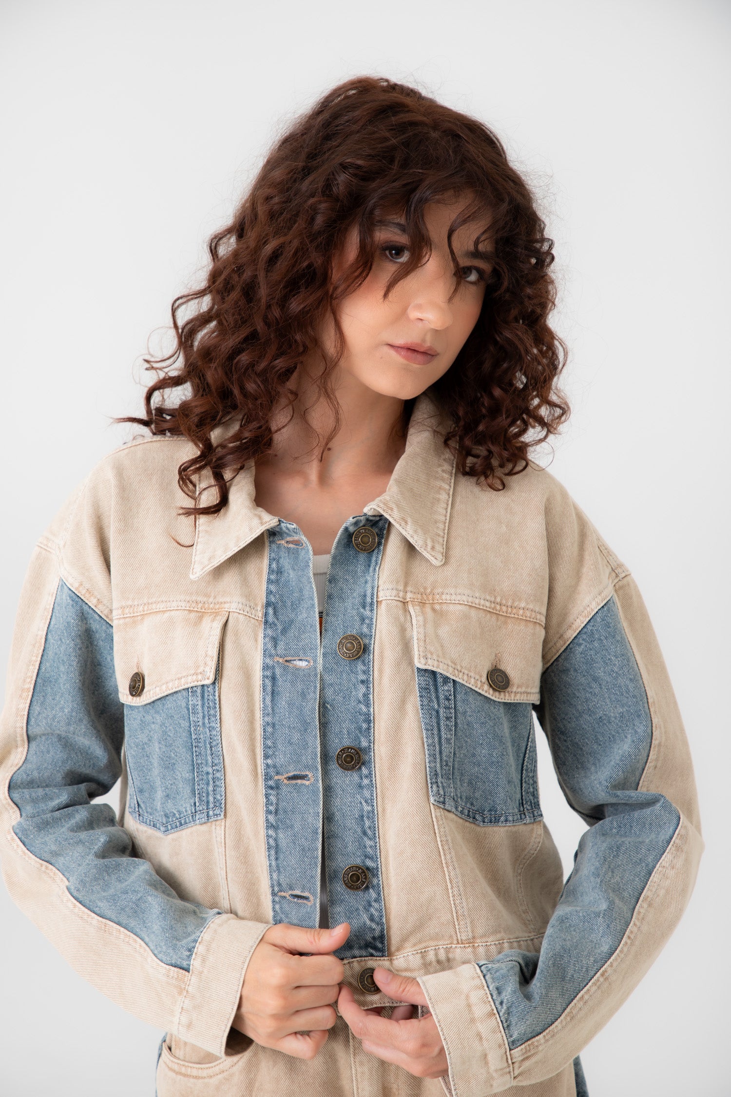 Chaqueta Denim Bicolor Dank