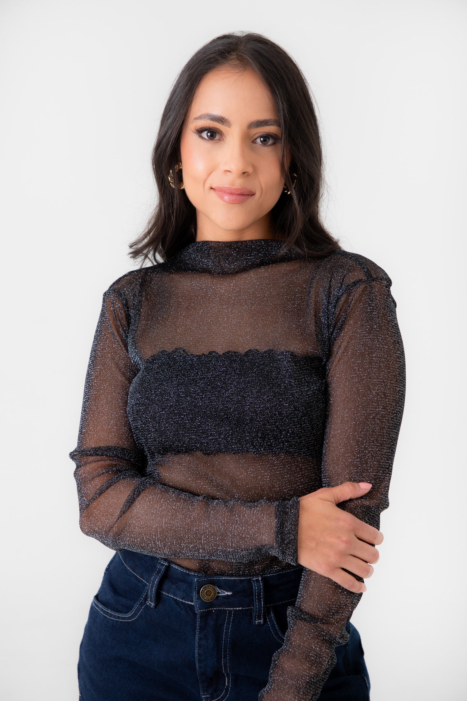 Blusa Lurex Botanico