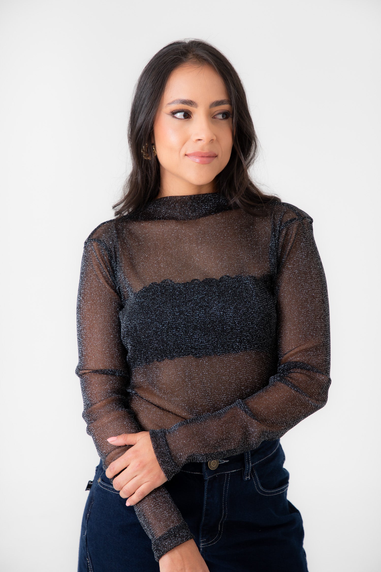 Blusa Lurex Botanico