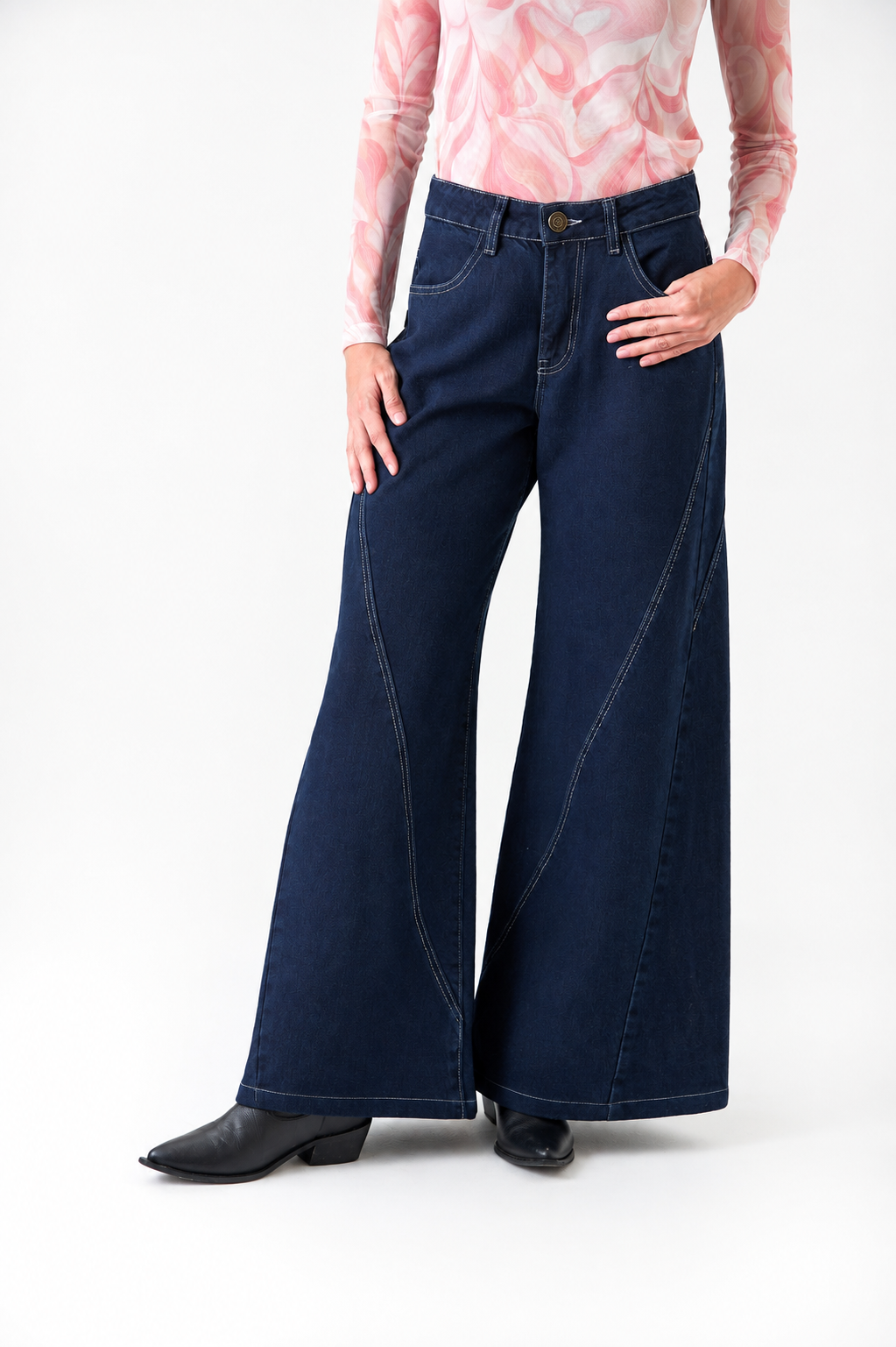 Jean Wide Leg botanico