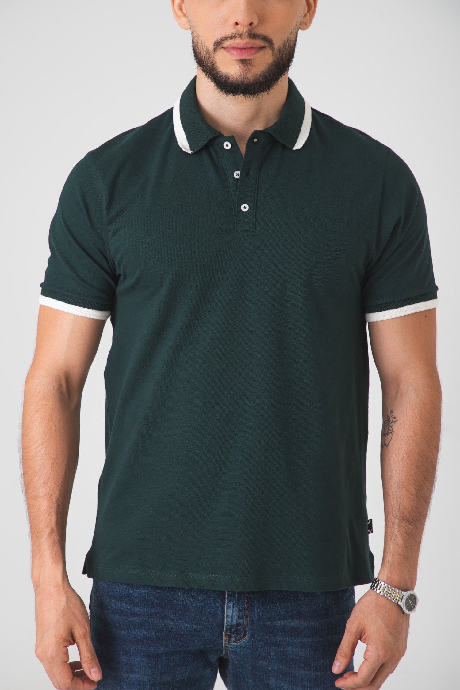 Polo Piqué Basic Botánico DANK
