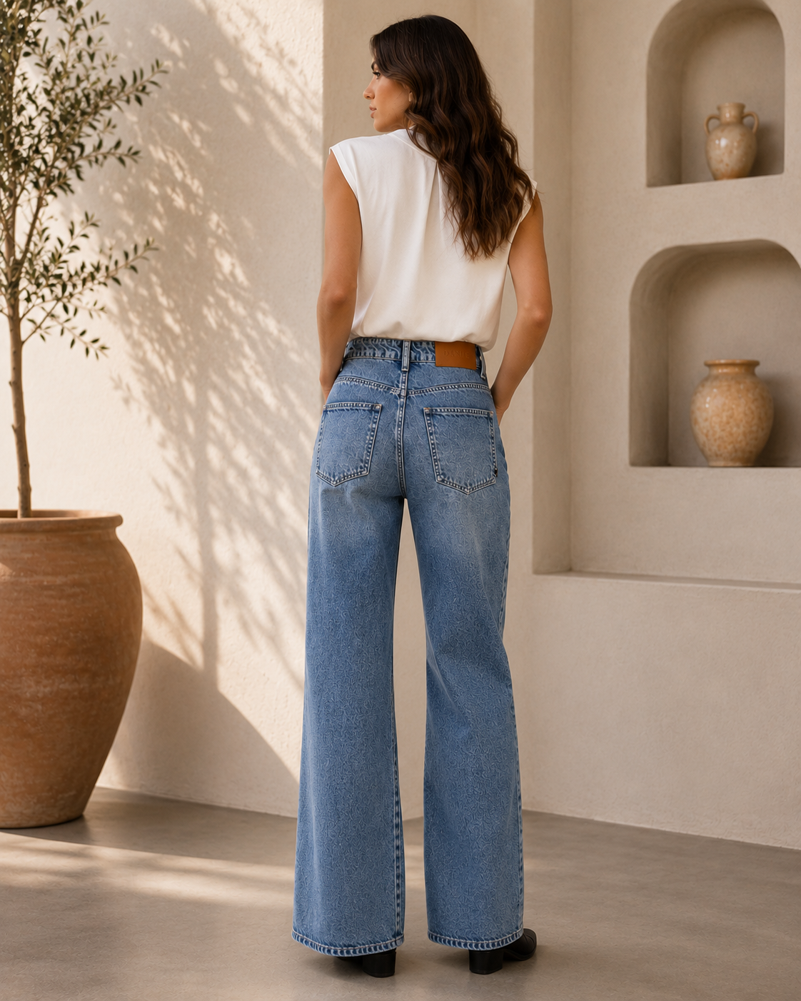 Wide Leg Jean denim brillos DANK